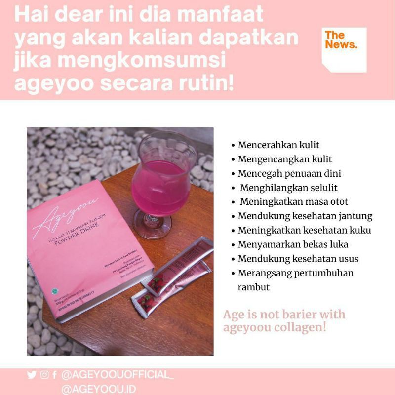 AGEYOOU COLLAGEN WHITENING DRINK