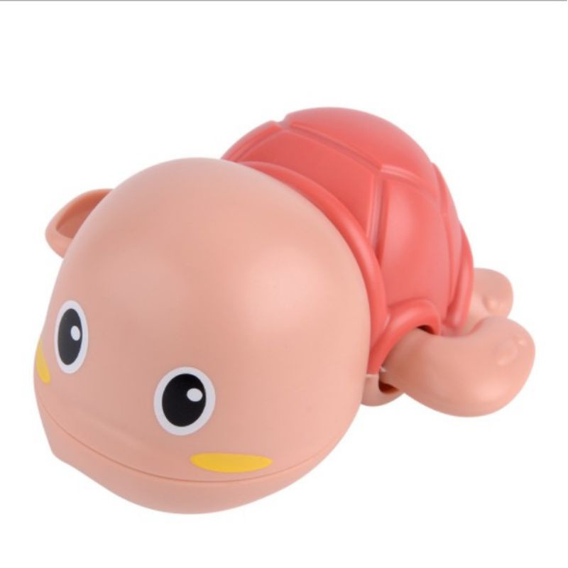 MAINAN MANDI ANAK / BAYI BENTUK KURA KURA BISA BERENANG-Merah
