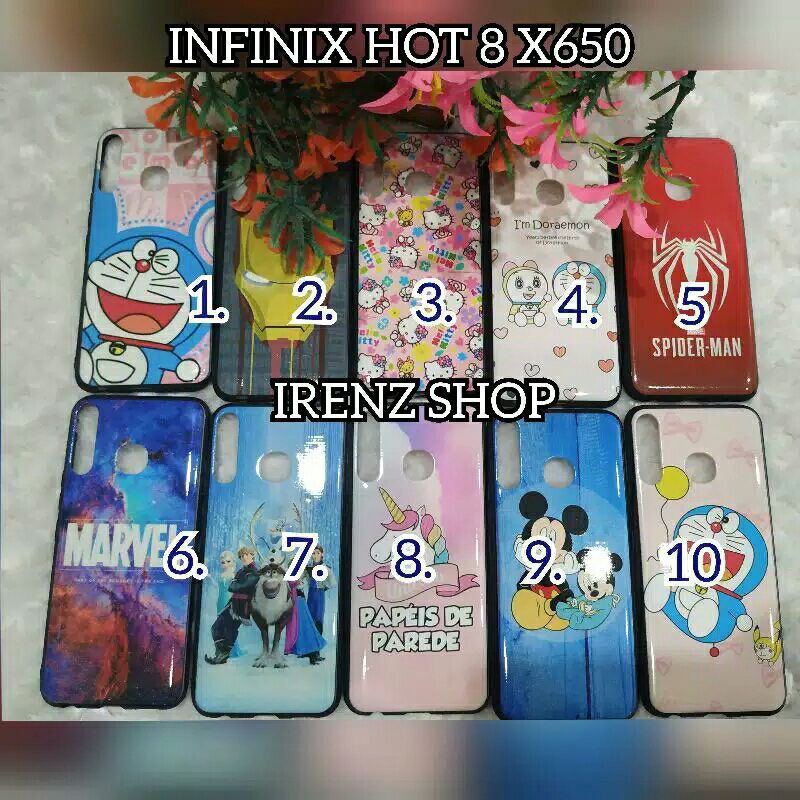soft case Fuze Motif Karakter Infinix Hot 8 X650