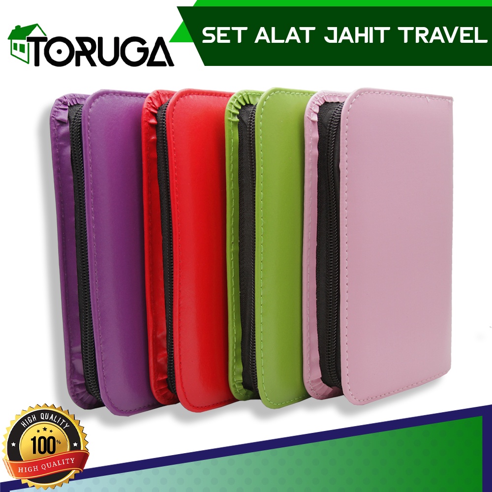 SET DOMPET ALAT JAHIT LENGKAP TRAVEL PERALATAN BENANG JARUM GUNTING