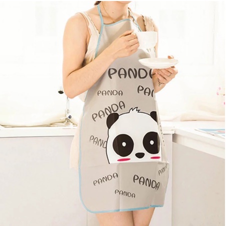 Celemek Dapur Waterproof / Apron Waterproof Karakter Anti Air Dan Minyak Kain Pelindung Dari minyak Atau Air