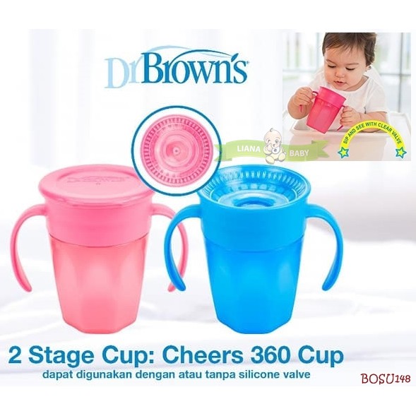 BOSU148 GELAS ANAK DR BROWNS CHEERS 360 CUP WITH HANDLE