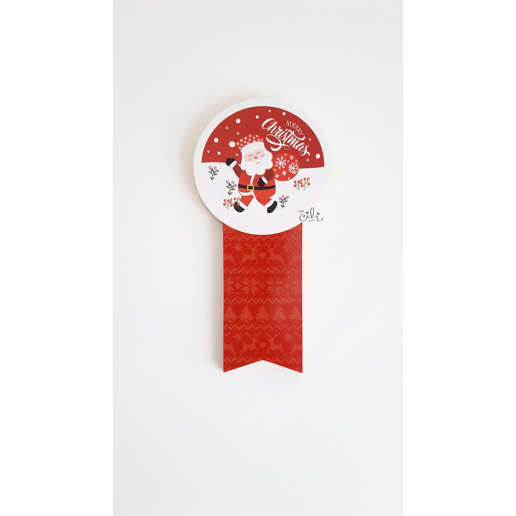 

(SC025/026) stiker toples kue kering natal merry christmas Santa