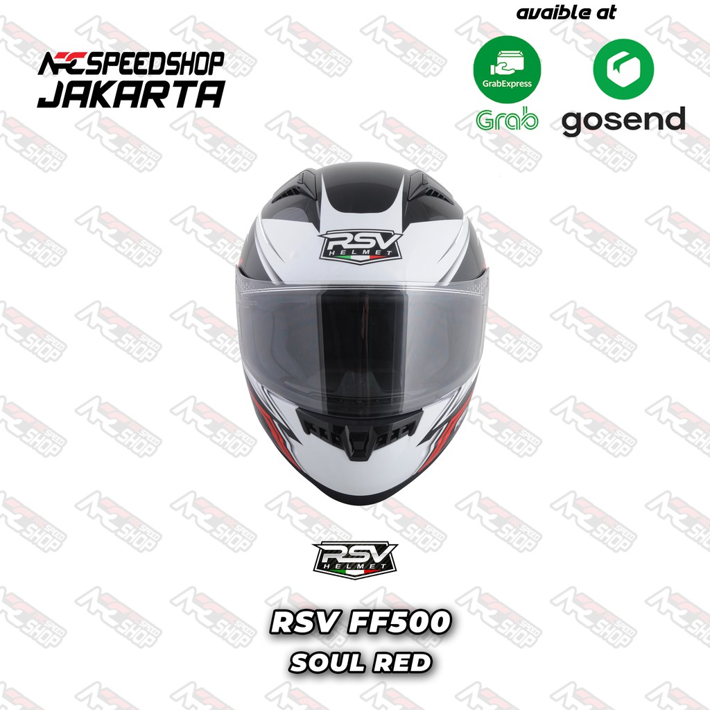 Helm Full Face RSV FF500 Soul Red - Helmet Motor FF 500 fullface