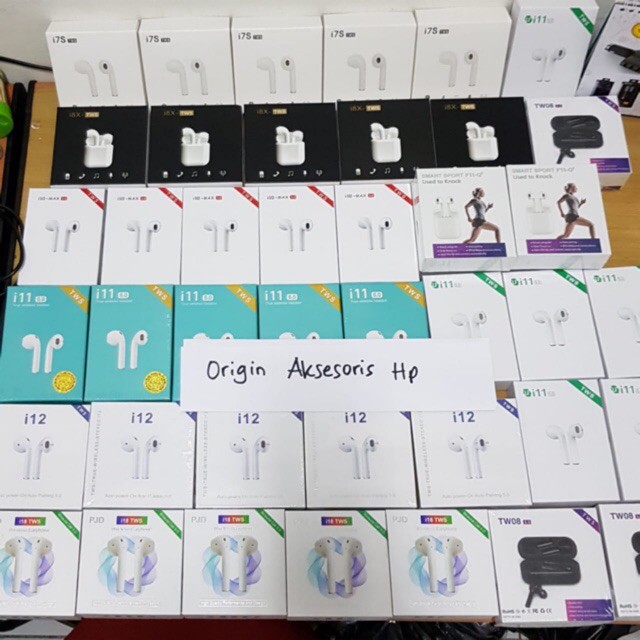 TWS i7S i8X i10 Max i11 i12 i18 F11-Q2 TWS08 Wireless Bluetooth 5.0 VC