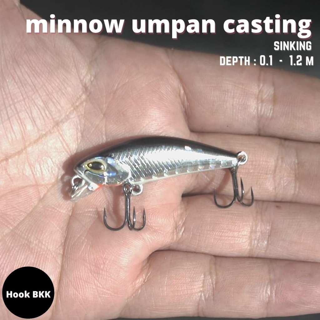 UMPAN CASTING MINNOW MINNOW LURE SINKING 4.7 CM