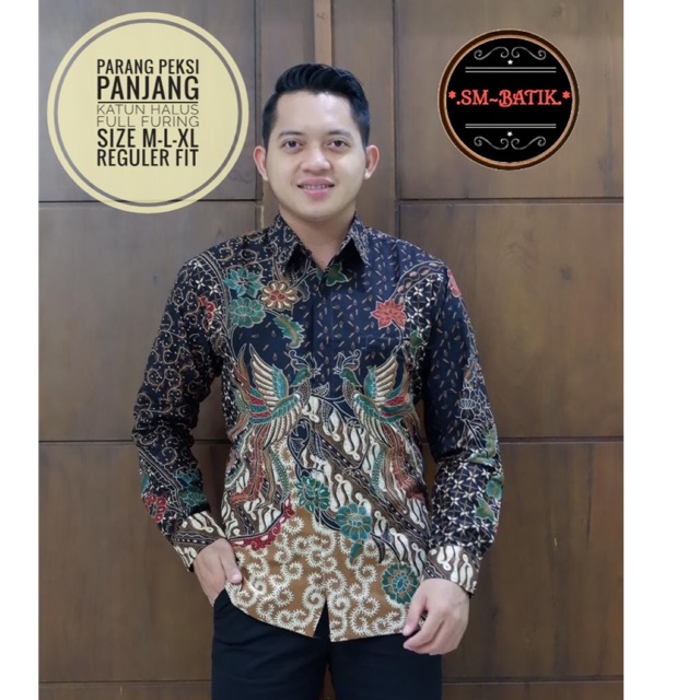 Batik Pria PARANG PEKSI FULL FURING Katun Halus Ori Solo