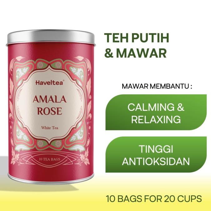 

(BISA COD) AMALA ROSE | Big Tin | Haveltea | Teh Putih Mawar | Floral Tea TERBATAS Kode 85
