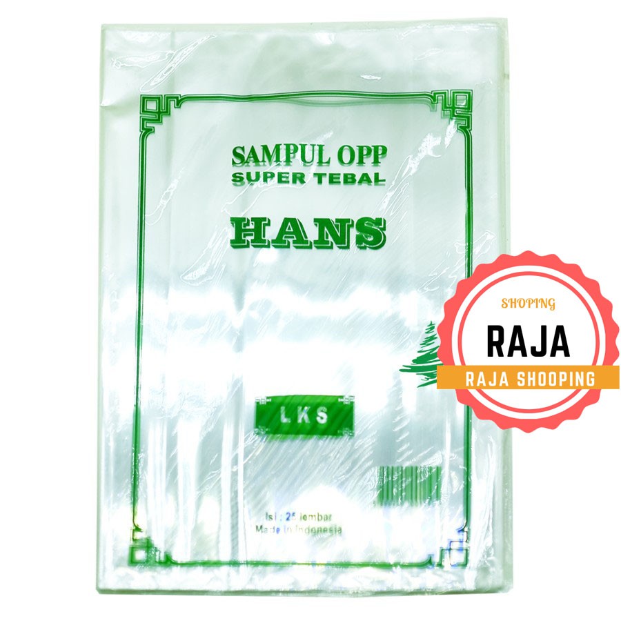 

HANS Sampul Buku OPP LKS super tebal isi 25 lmbr-ihha.store