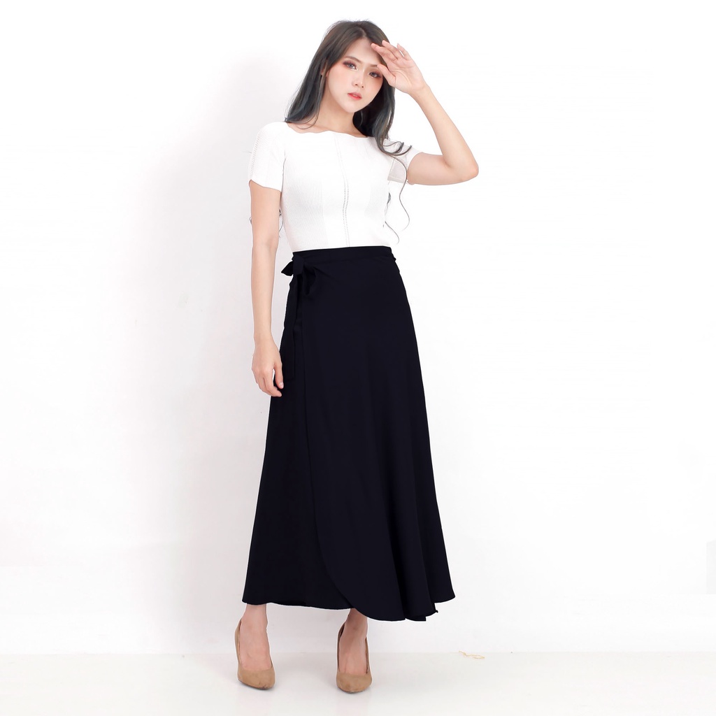 Rok Wanita Skirt Strap-Black
