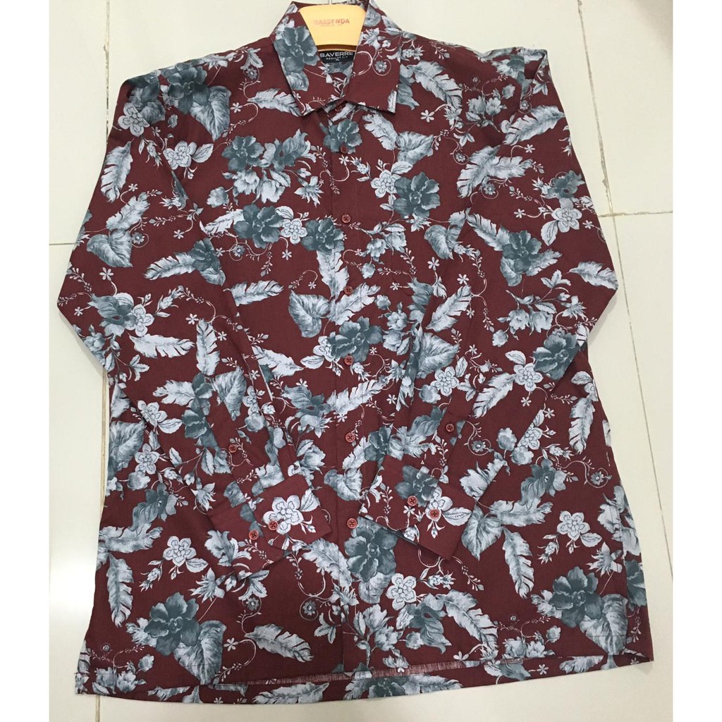 KEMEJA MAN BAVERRE / KEMEJA LENGAN PANJANG / BAJU PRIA BIG SIZE