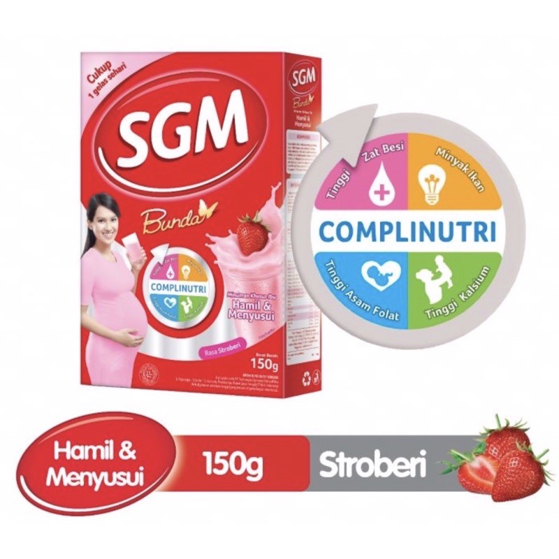 SGM bunda hamil &amp; menyusui 150 gram ( susu nutrisi lengkap ibu hamil &amp; menyusui )