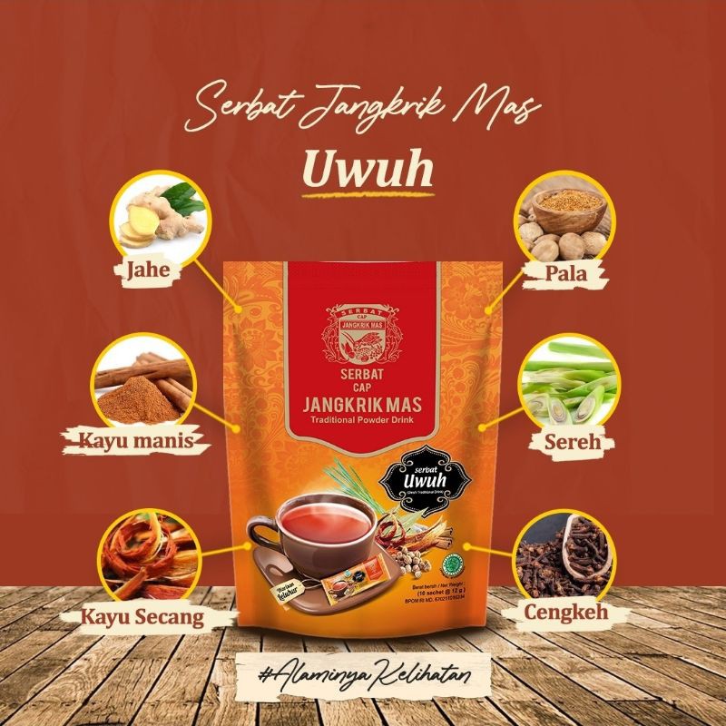 

SERBAT JANGKRIK MAS WEDANG UWUH MINUMAN HERBAL TRADISIONAL