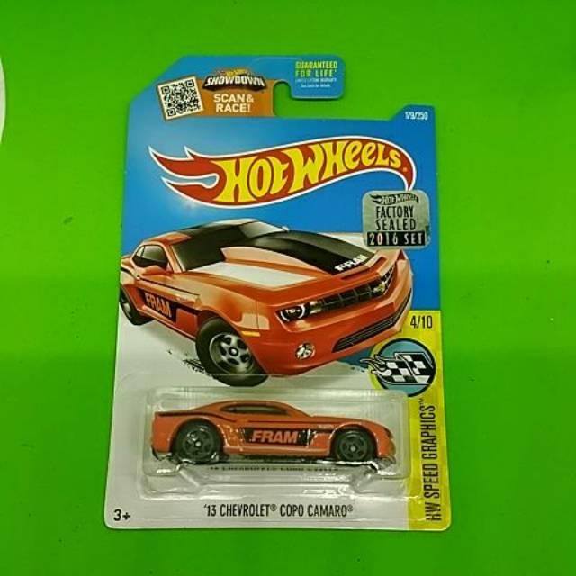 Hotwheels chevrolet copo camaro orange murah laris Semarang