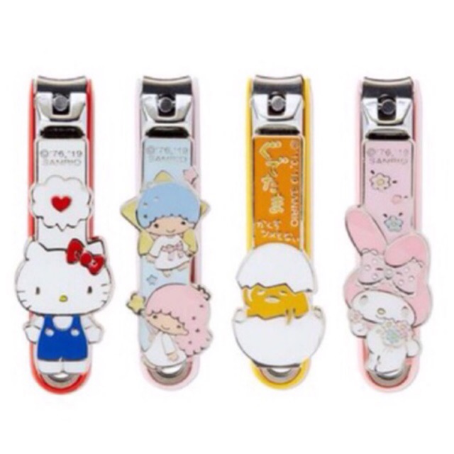 Sanrio Gunting Kuku by KAI Nail Clipper Original Japan Jepang Hello Kitty Melody Kiky Lala Gudetama Little Twin Stars