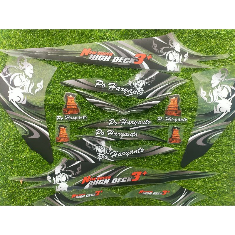 Striping transparan AEROX connected 155 livery bus PO HARYANTO wayang