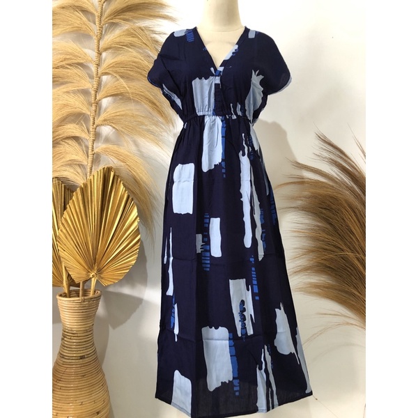 Dress Manohara Panjang Bali Vanesa-Momo NAvy
