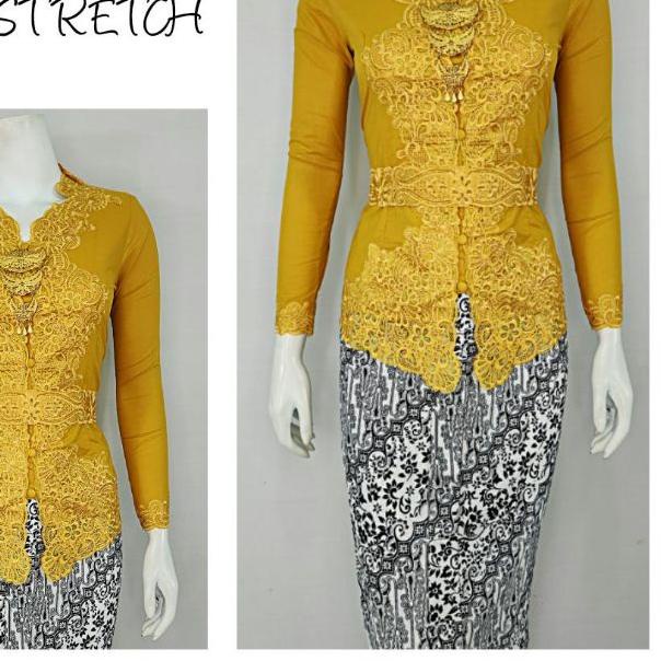 ➯ Indah KEBAYA ENCIM MODERN LENGAN PANJANG BORDIR SENADA KATUN STRETCH KEBAYA WISUDA KEBAYA KATUN KE