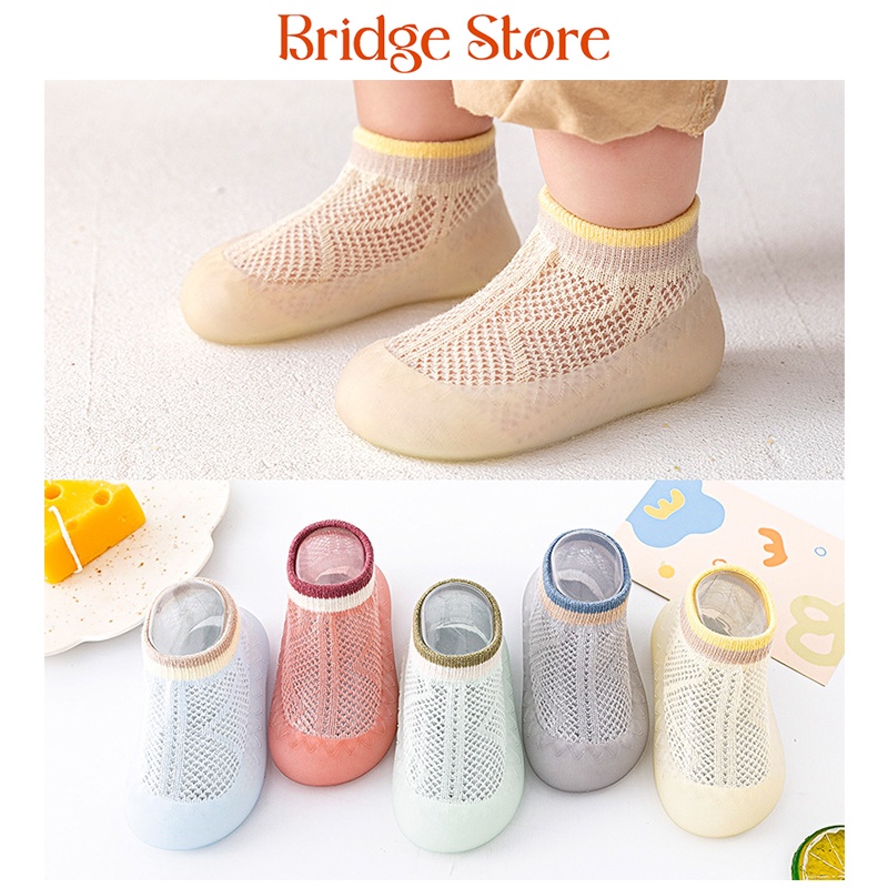 Sepatu Prewalker Bayi Slip On Mesh - Sepatu Kaus Kaki Anak Bayi Anti Slip Import 004