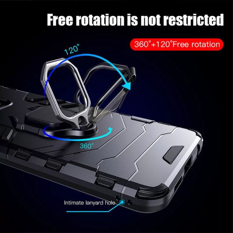 Hard Case Ring Stand Xiaomi Redmi Note 9 Pro - Hardcase Holder Redmi Note 9pro Casing Cover Original