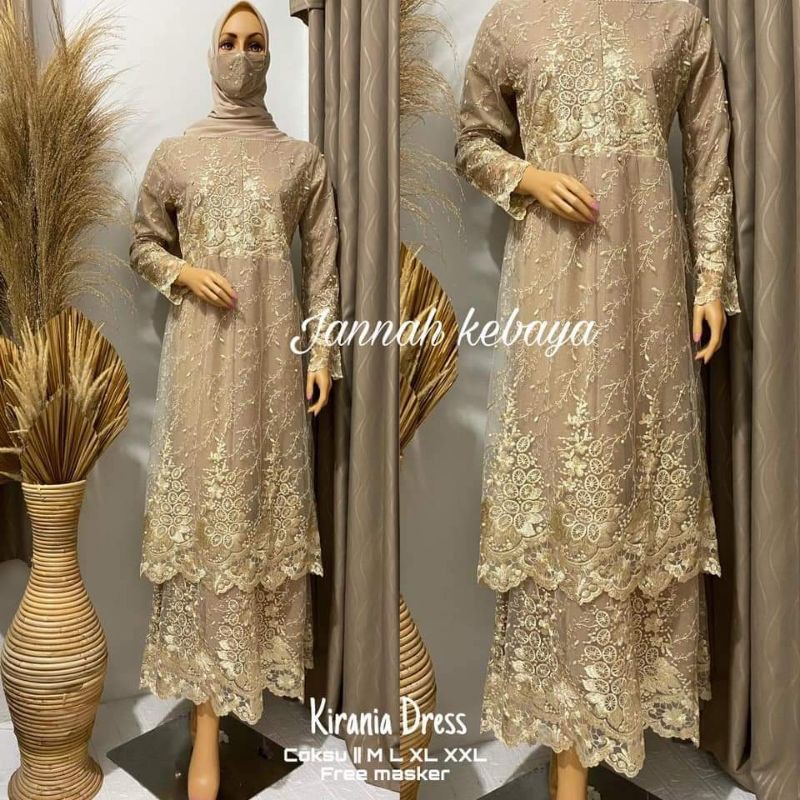 GAMIS ORIGINAL/GAMIS TINGKAT /KIRANA DRESS/BY JANNAH