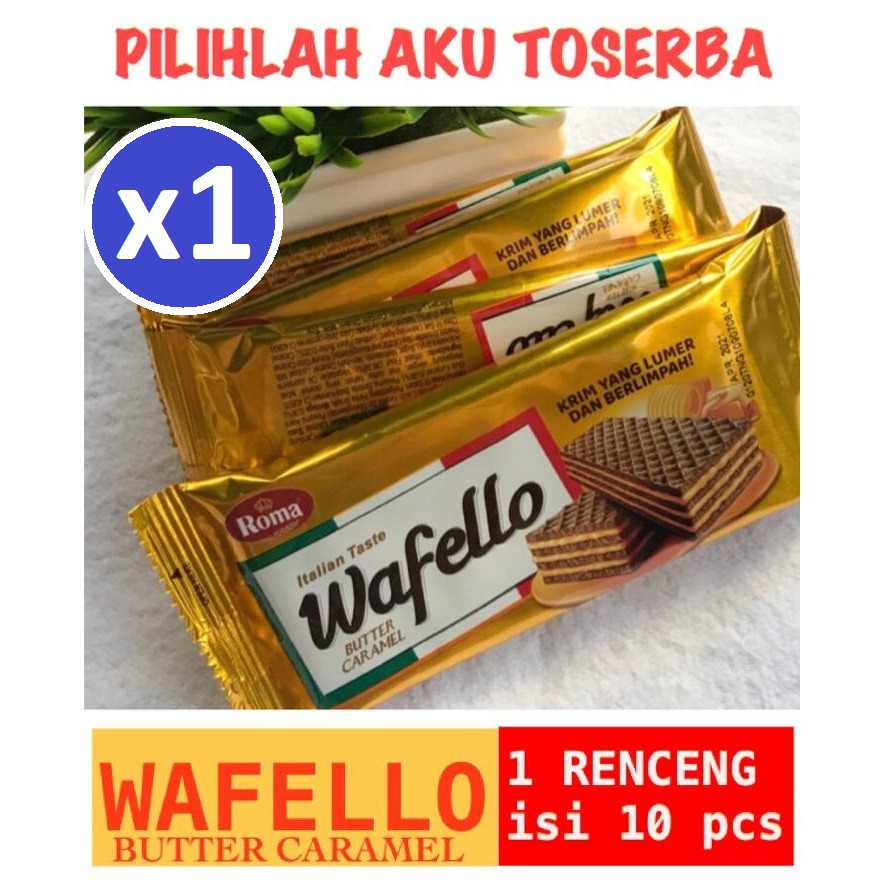 

Roma Wafello Butter Caramel 17 gr - (HARGA 1 RENCENG isi 10 pcs)