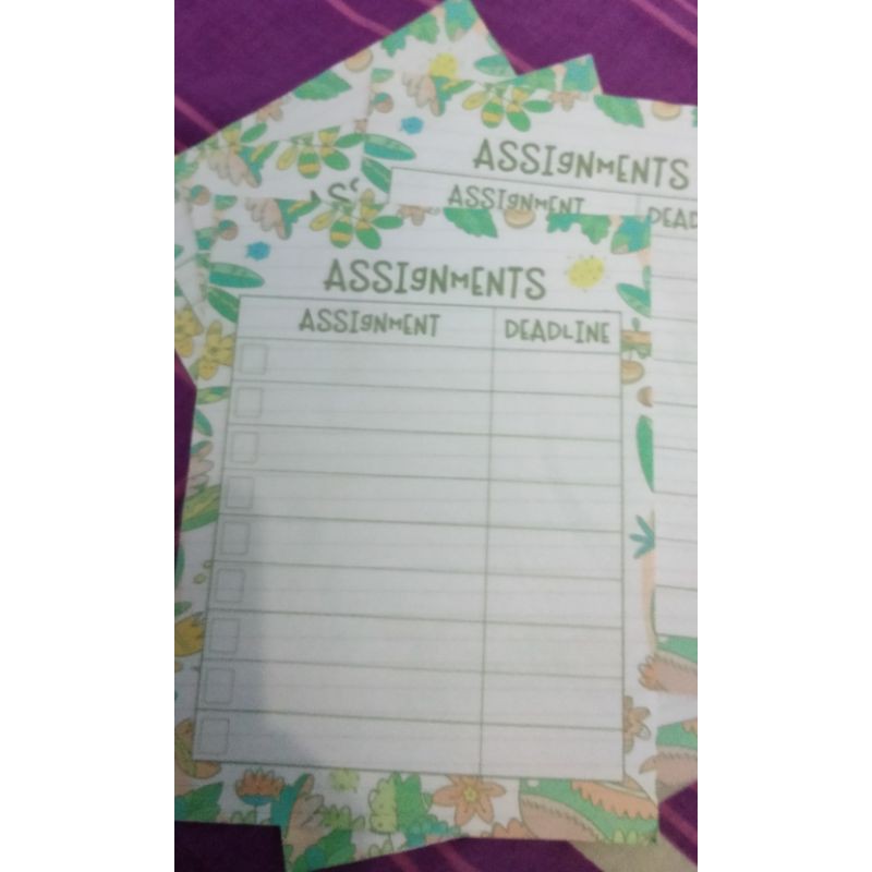 

kertas untuk nyatet tugas