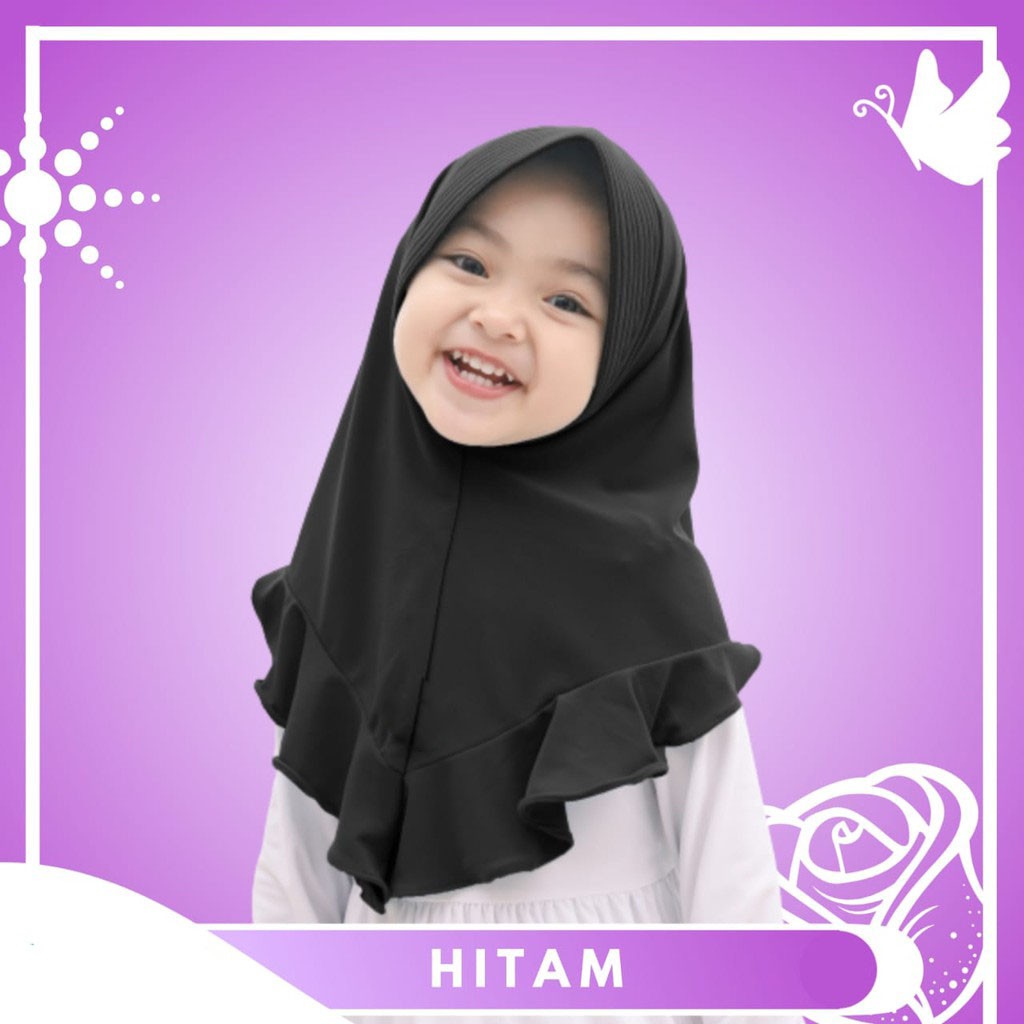 GRATIS BORDIR NAMA Kerudung Anak Jilbab Hijab Anak Bayi Perempuan 2 Bulan sampai 10 tahun