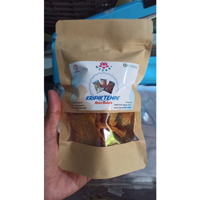 

Cemilan kekinian, Keripik Tempe Balado 100gr