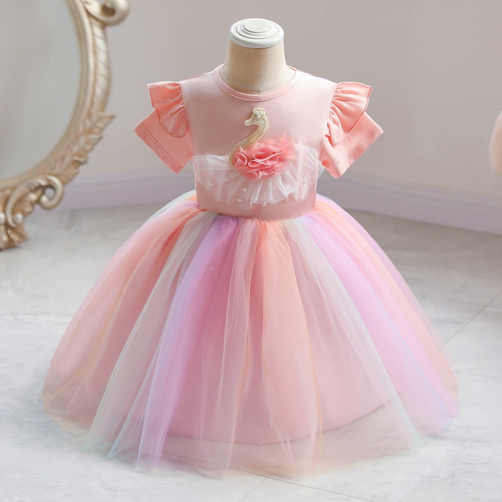 Dress Rainbow Anak Perempuan Love