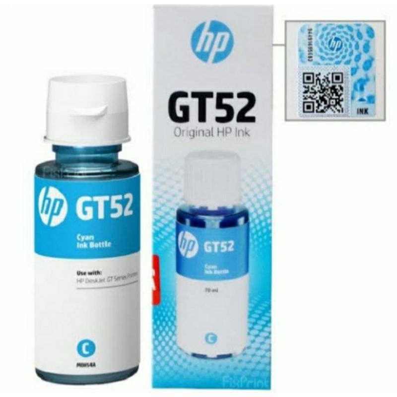 Tinta HP GT53 black +GT52 colour 4 warna HP DeskJet GT5810 - GT 5820 - HP 315 - HP 415