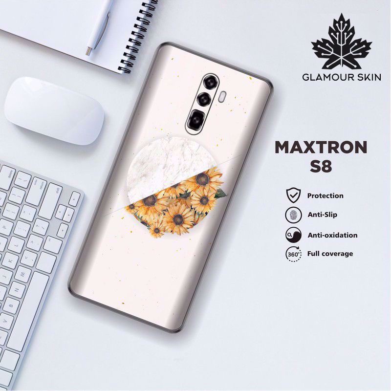 *(Dapat2PCS)* MAXTRON S8 Garskin Case/Stiker Protector Motif FLOWERS