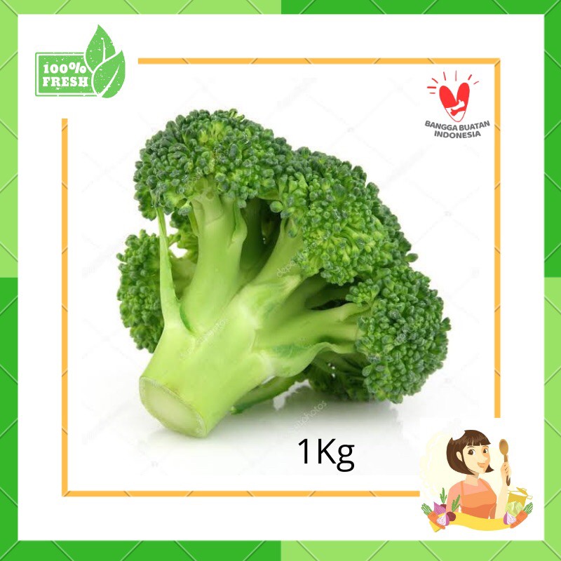 

Brokoli Hijau Besar 1Kg - Sayur Segar Bekasi