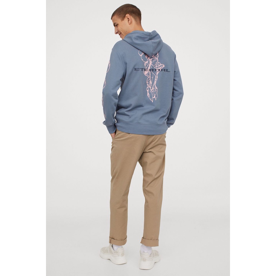 Hoodie HM Eternal Blue Pigeon Sweater Hoodie Eternal Cream