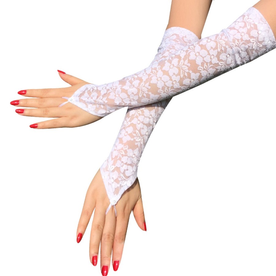 LTX-04 sarung tangan panjang pengantin wanita renda wedding gloves