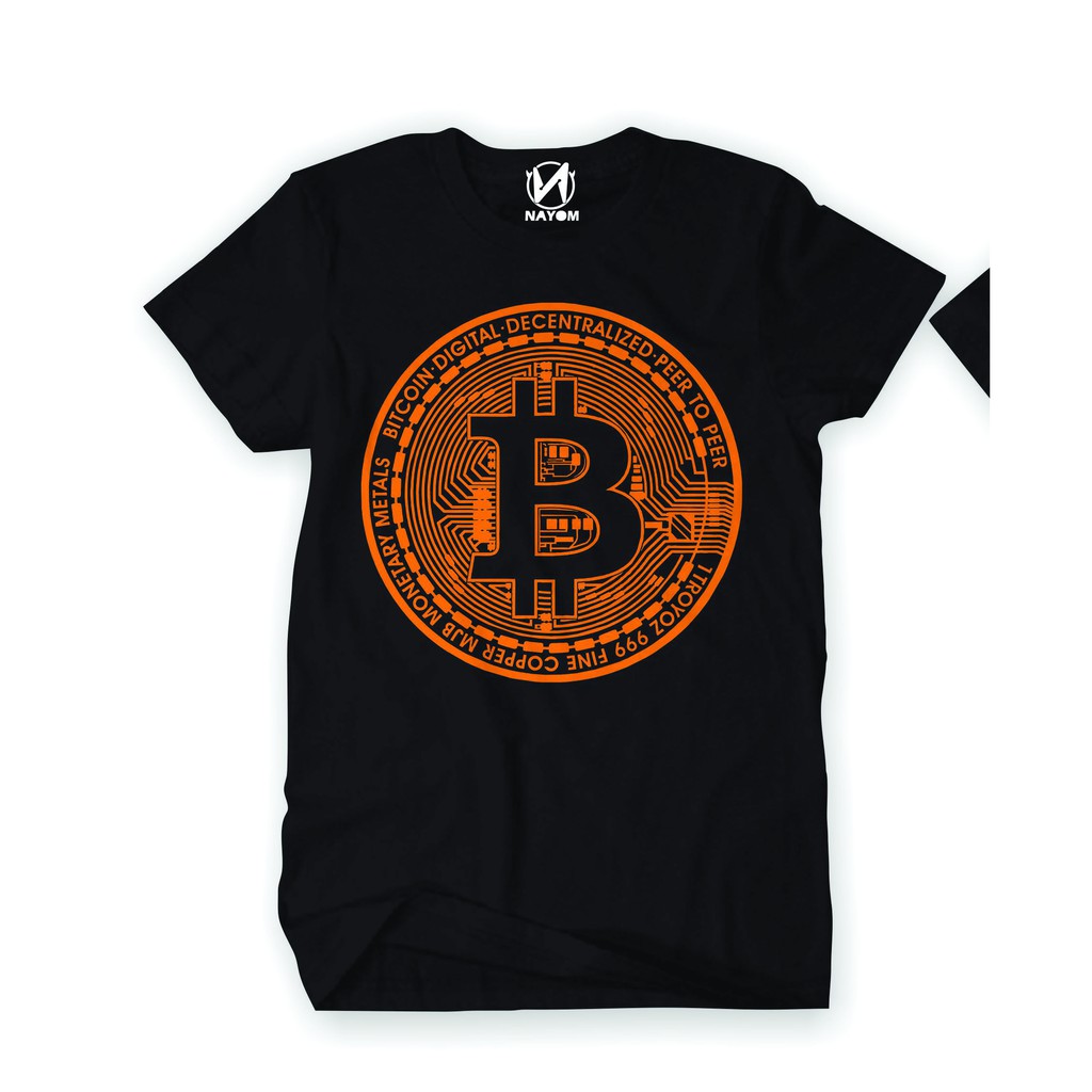 KAOS LOGO BITCOIN GAMBAR COIN CRYPTO BAJU BITCOIN CRYTO TRADING SAHAM FOREX