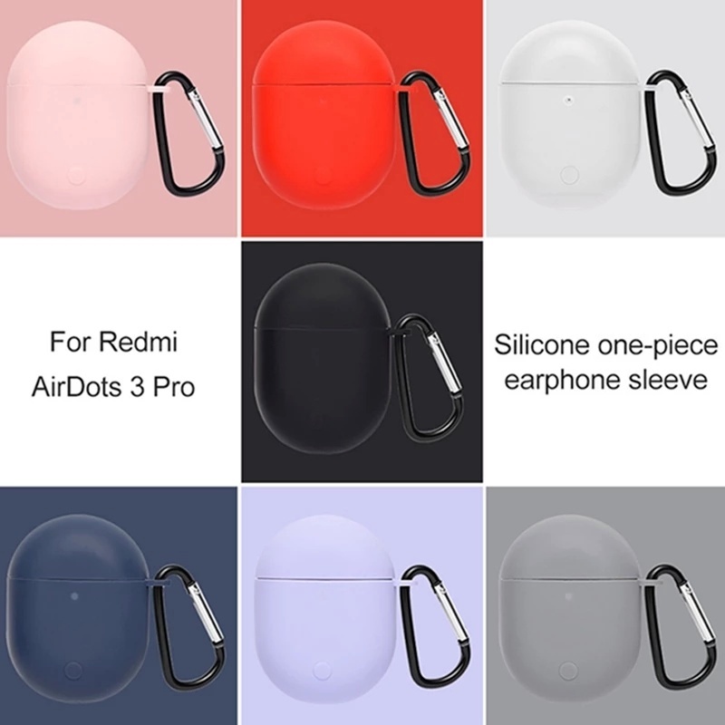 1 Pc Cover Pelindung Headphone Bluetooth Bahan Silikon Anti Air Shockproof Dengan Kait Untuk Xiaomi Redmi