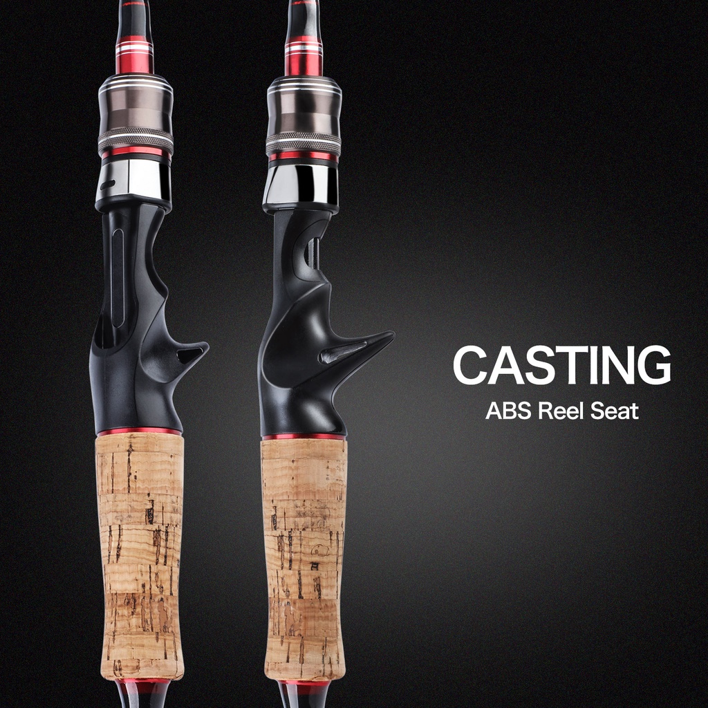 Joran Pancing Spinning Casting Spinning Rod EVA Menangani Fleksibilitas Yang Baik Gaya Tarik Kuat M ML Power 2 Bagian 2.1m Baitcasting Fishing Rod untuk Air Asin Sungai Air Tawar Danau Memancing Ikan Mas Fishing Rod