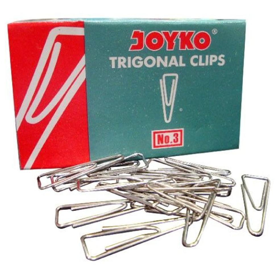 

TERMURAH JOYKO TRIGONAL CLIP NO 3 PAPER CLIP KLIP KERTAS PENJEPIT KERTAS