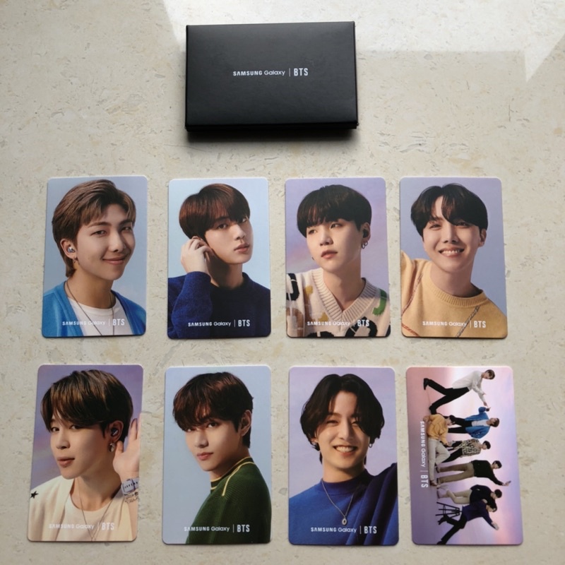 PHOTOCARD PC BTS X SAMSUNG GALAXY 2021 ( TAEHYUNG V JIN RM JUNGKOOK SUGA J-HOPE JIMIN )