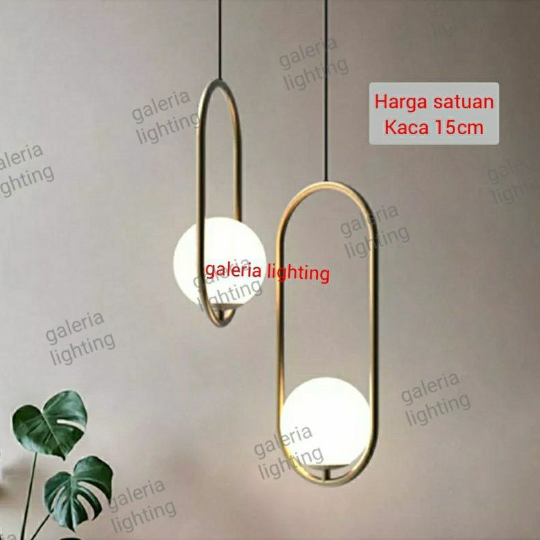 Jual Lampu Gantung Minimalis Modern Gold Ruang Tamu/meja Makan Tipe ...