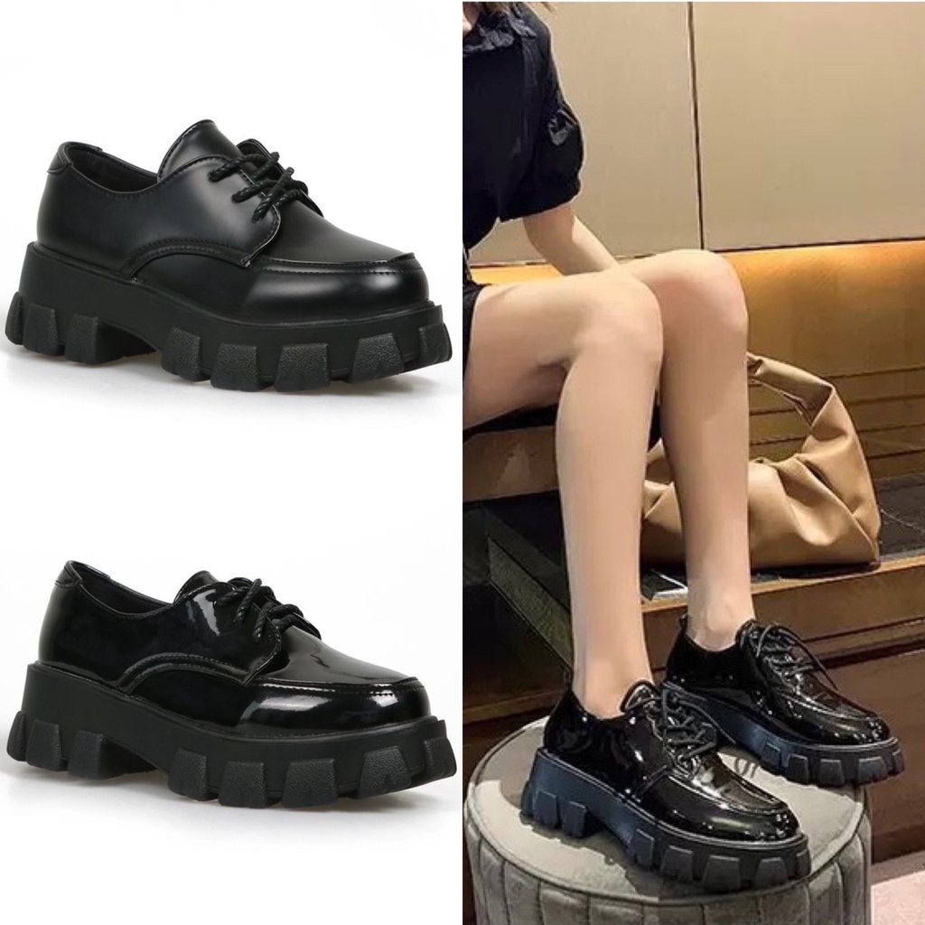 AVANCEID 1960 Sepatu Sneakers Wanita Kerja Docmart Maryjane Hitam Import