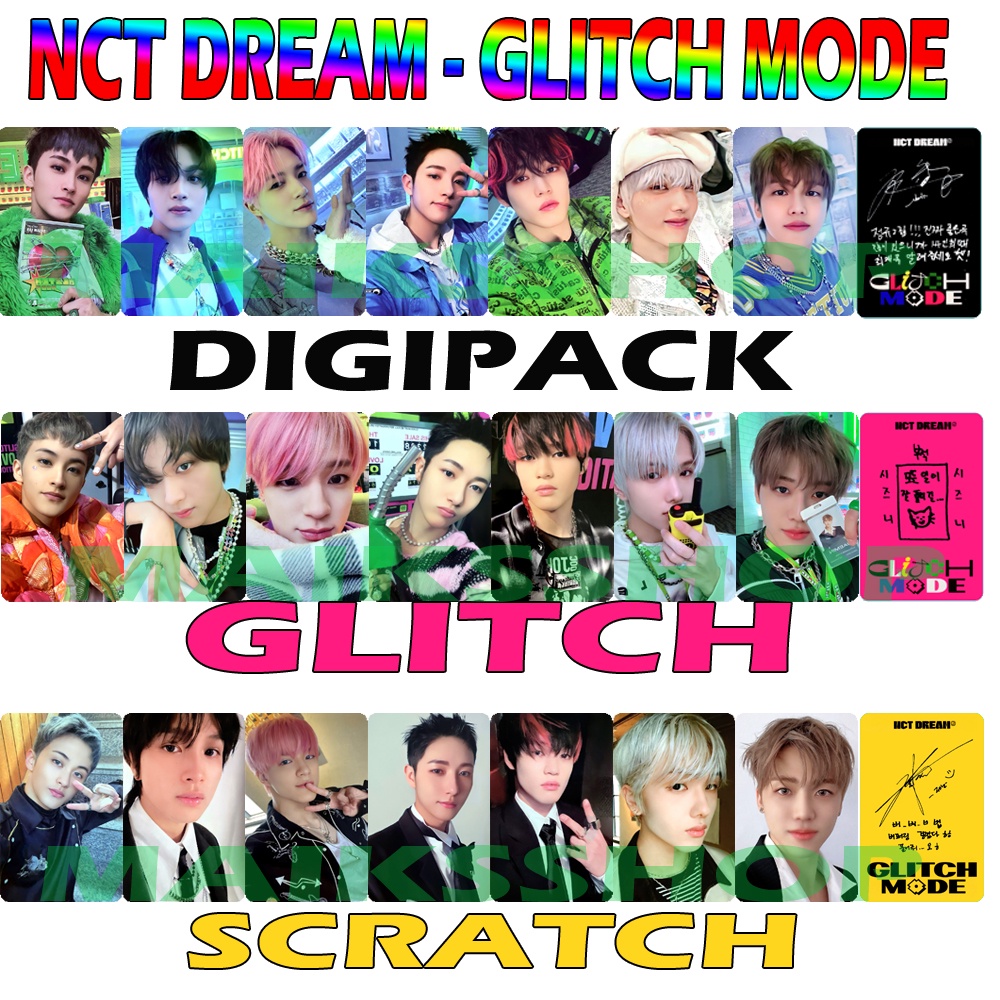 (BISA SATTUAN) Nct Dream Glitch Mode Photocard Unofficial