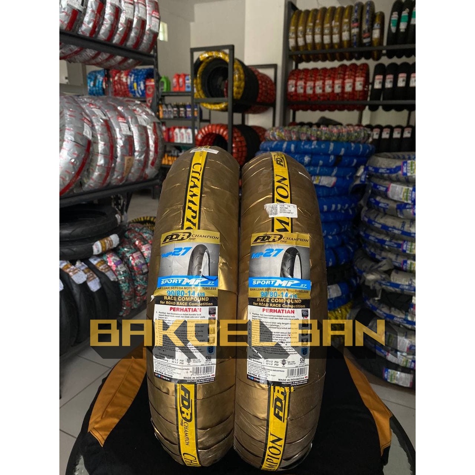 FDR SPORT MP MP27 MP96 RING 14 17 90/80 BAN MOTOR BALAP HARIAN BEBEK