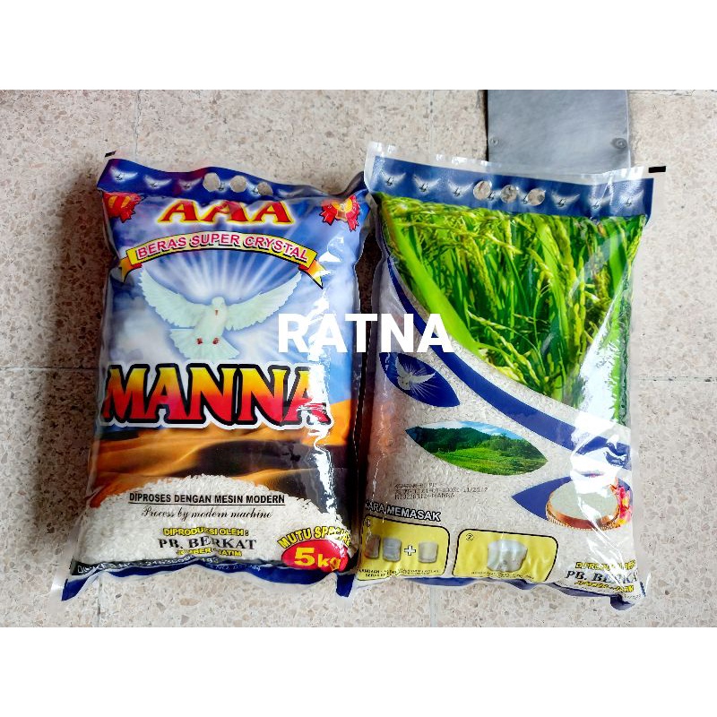 

BERAS PREMIUM MANNA AAA 5kg (Kristal Super Kepala)