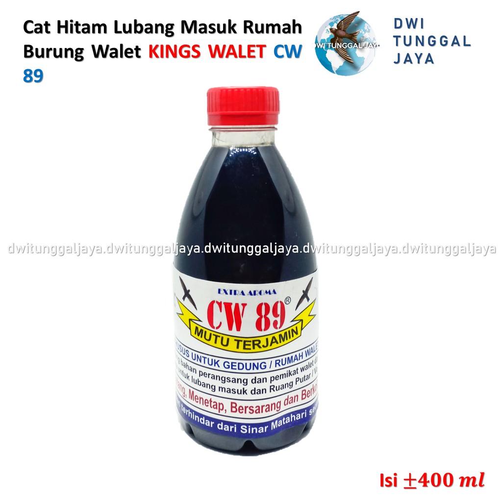 Cat Hitam Lubang Masuk Rumah Burung Walet Kings Walet Cw 89