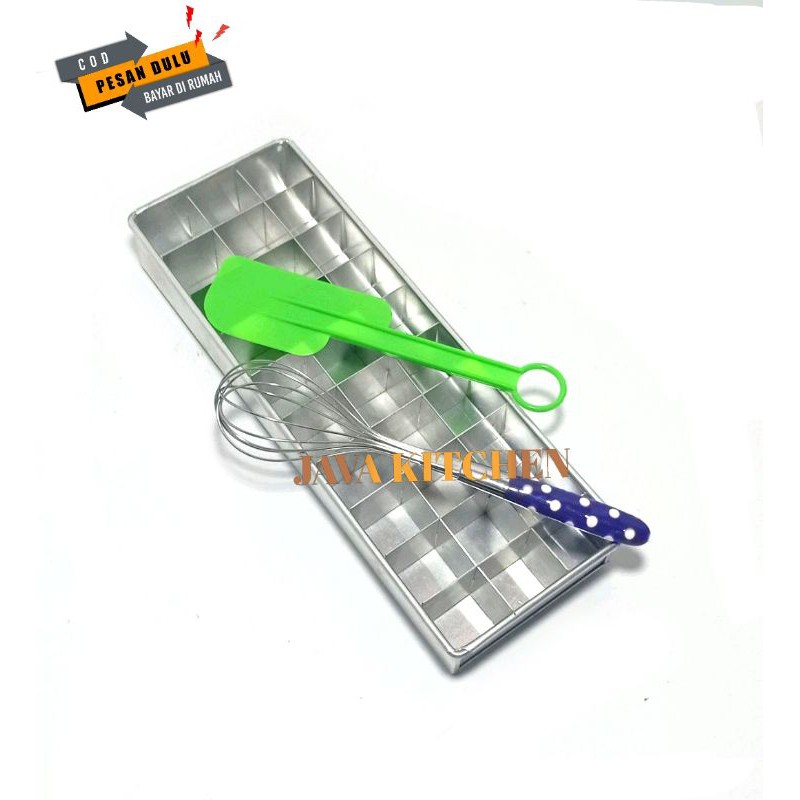 Loyang sekat brownis loyang kue 30 x 10 x 4cm Loyang Fudgy Brownis sinny crust Gratis pengocok telur