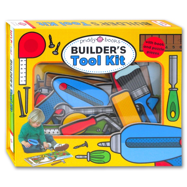 [Priddy Books] Let's Pretend - Builders Tool Kit (With Board Book and Puzzle Pieces)