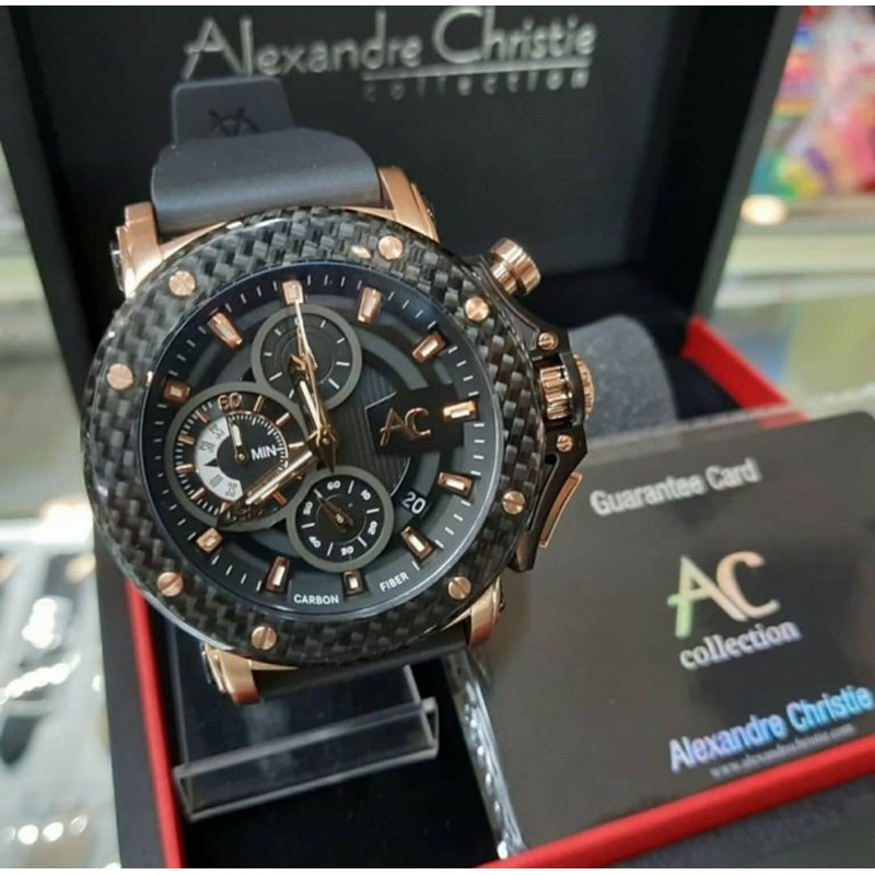 JAM TANGAN ALEXANDRE CHRISTIE AC 9205 CARBON!! MURAH MERIAH GARANSI RESMI!