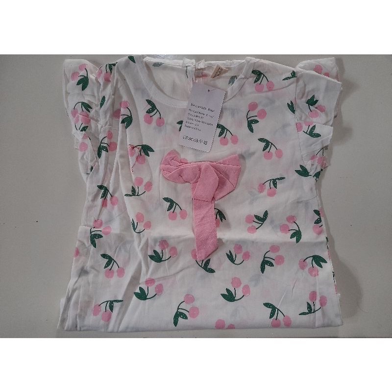 Setelan Anak Cherry Import Pendek 1-4 tahun